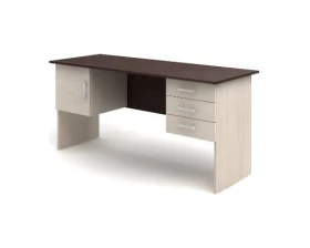 Стол 2-тумбовый (3 ящика + дверка) (1600х600х750) СК29 Канц images