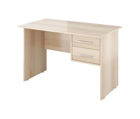 Стол однотумбовый 2 ящика с замком 1180х650х750 Канцлер