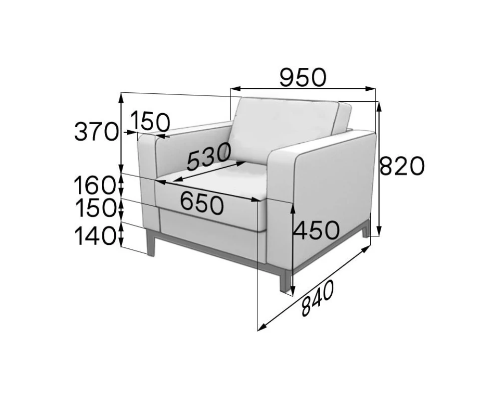 Кресло Ben1-2 Бентли MVK