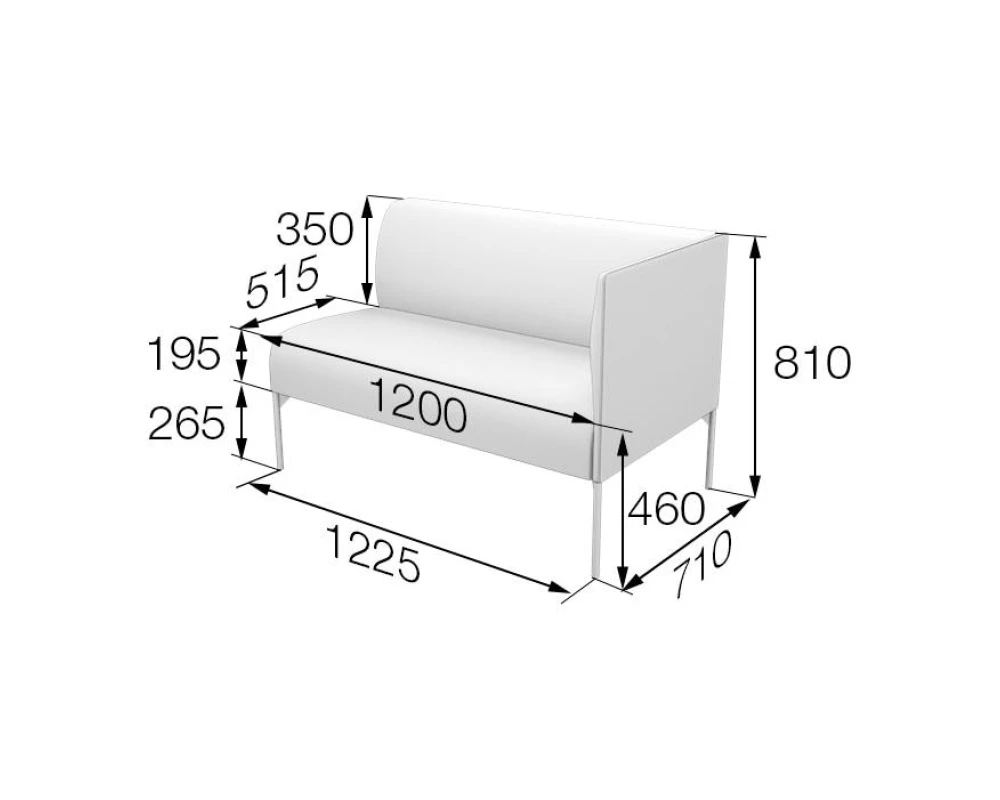 Модуль 2-местный левый Brd2L Бридж MVK