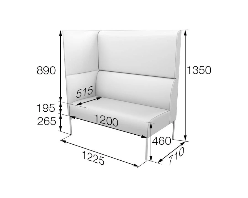 Модуль 2-местный правый высокий Brd2HR Бридж MVK