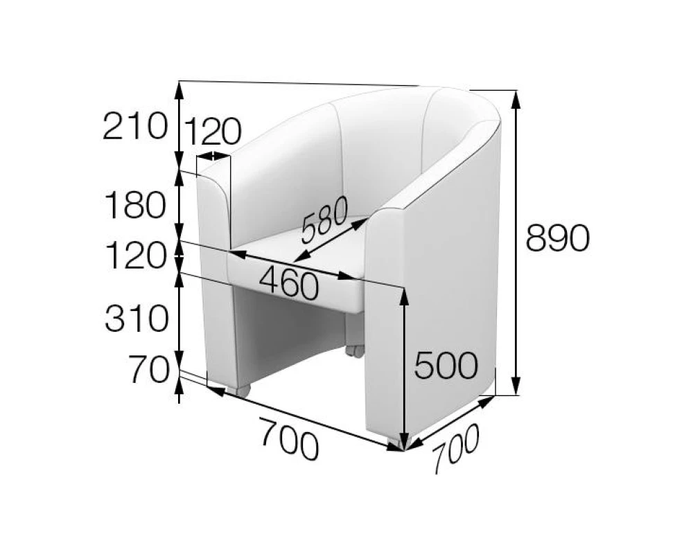 Кресло CHAIR1 Чаирмикс MVK