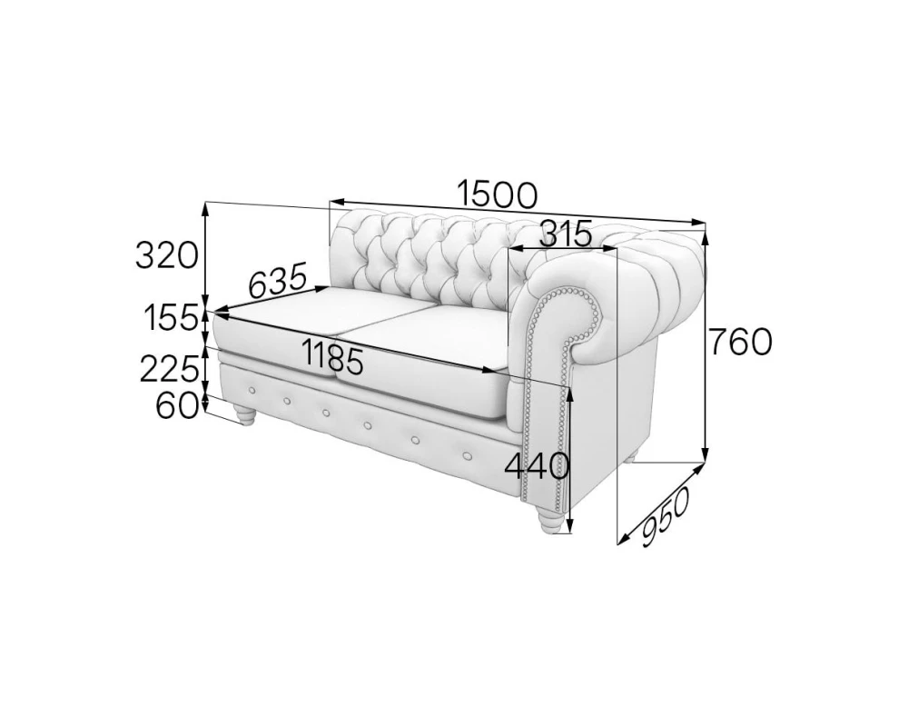 Модуль 2-местный левый ChL2L Честер-Люкс MVK