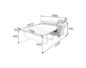 Модуль 3-местный раскладной левый ChL3L-r Честер-Люкс MVK images