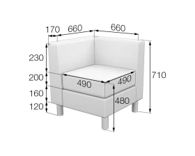 Модуль угловой DmC Домино MVK images