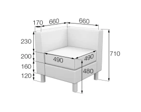 Модуль угловой левый DmC-L Домино MVK images