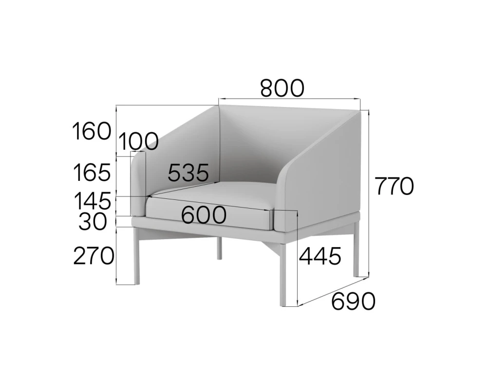 Кресло Dr1-2 Дрим MVK