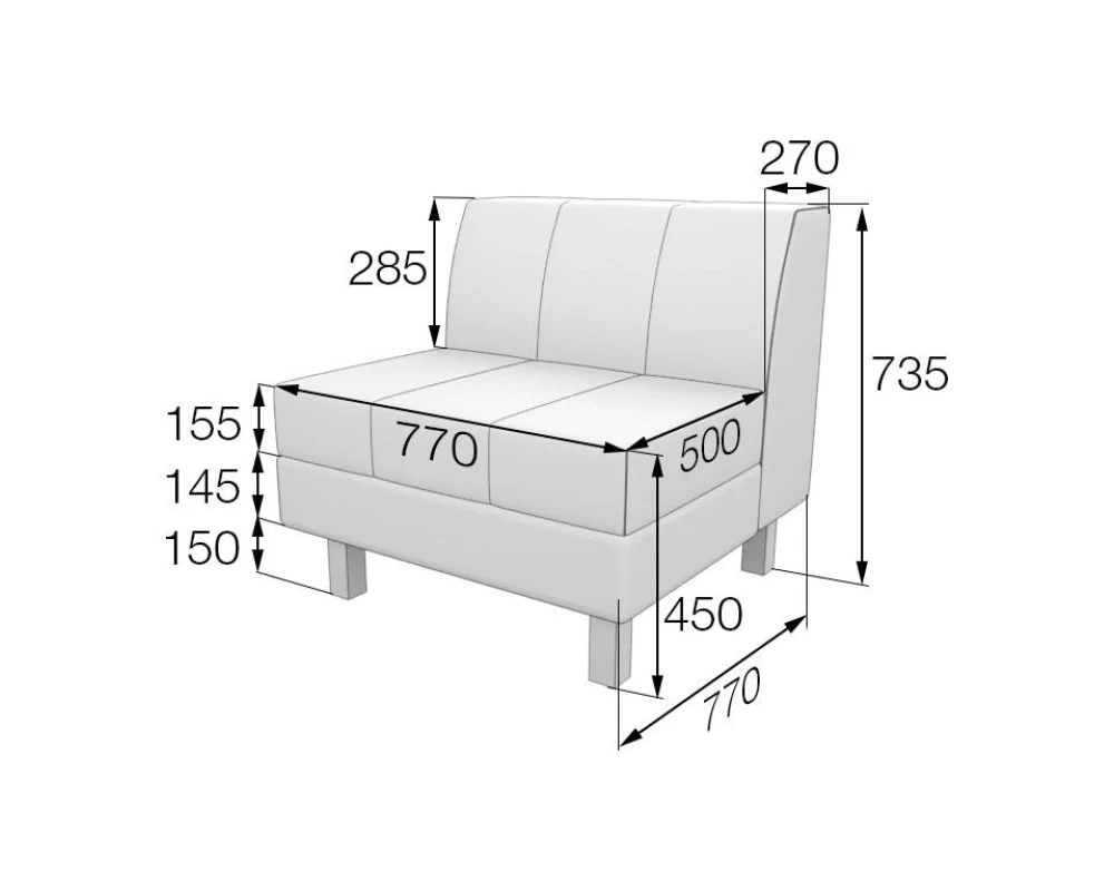 Модуль 1-местный FL1 Флагман MVK