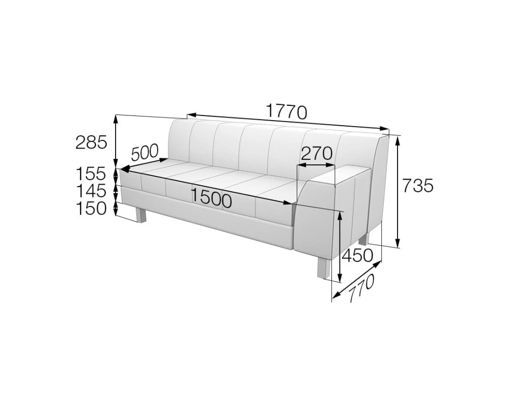 Модуль 3-местный левый FL3L-1 Флагман MVK
