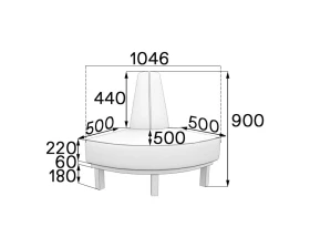 Модуль угловой внешний Hol-CV Холл MVK images
