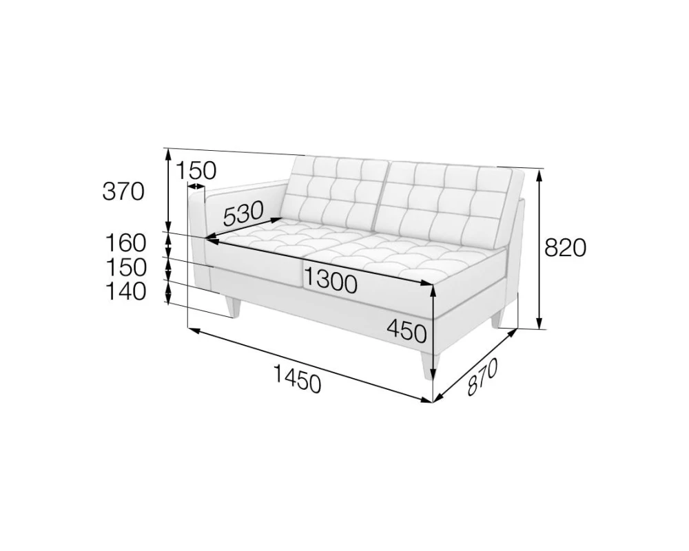 Модуль 2-местный правый Kos2R Космо MVK