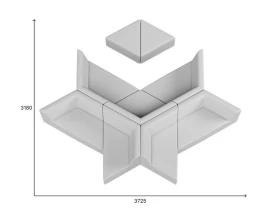 Комплект мягкой мебели Оригами MVK images