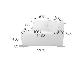 Модуль 1-местный левый Or-2L Оригами MVK images