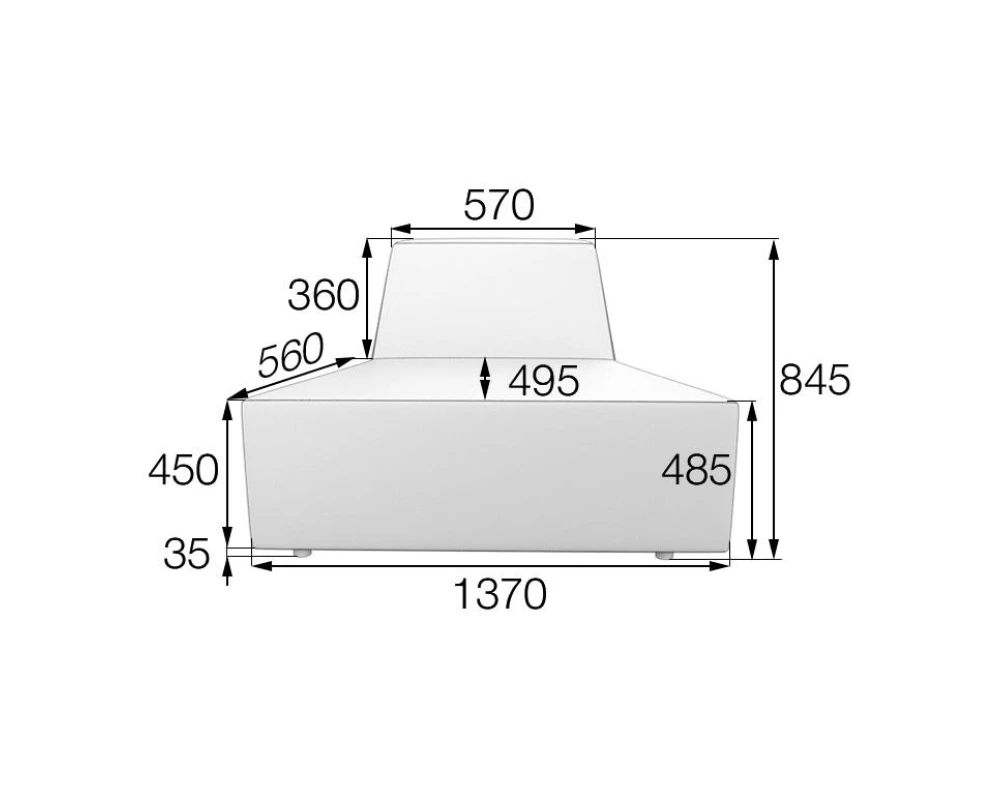 Модуль 1-местный внешний Or-2A Оригами MVK