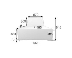 Модуль 1-местный внешний Or-2A Оригами MVK images