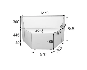 Модуль 1-местный внутренний Or-2V Оригами MVK images