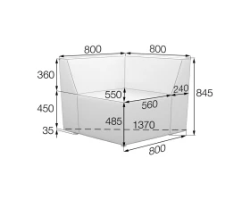 Модуль угловой Or-C Оригами MVK images