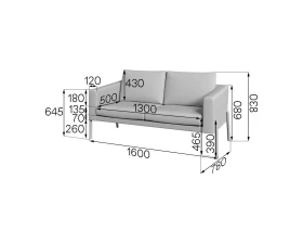 Диван 2-местный TL2-2 Талер MVK images