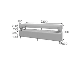 Диван 3-местный U3-2 Юнит MVK images