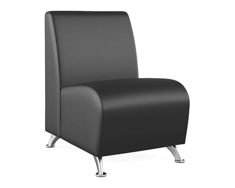 Прямой 1-местный модуль Интер Хром