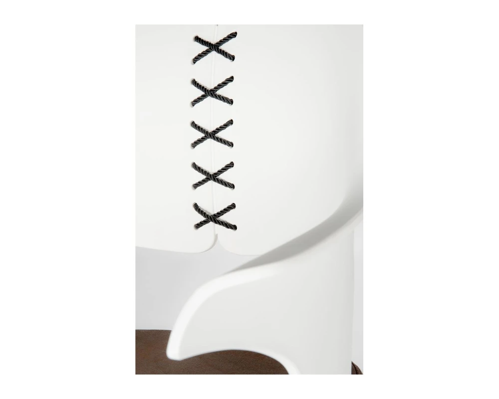 Стул Norden Кул / Cool Экокожа, Белый/Коричневый