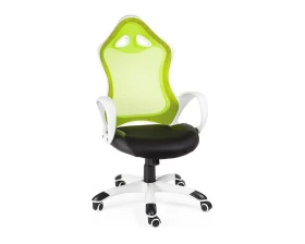 Кресло Norden Тесла Сетка/ Ткань, Зеленый/Черный images