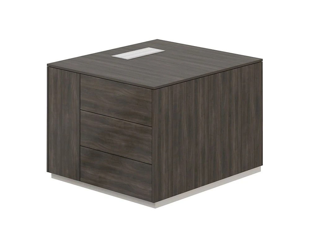 Тумба опорная, 800x564x620 левая Атлас / Atlas Брэнсон трюфель