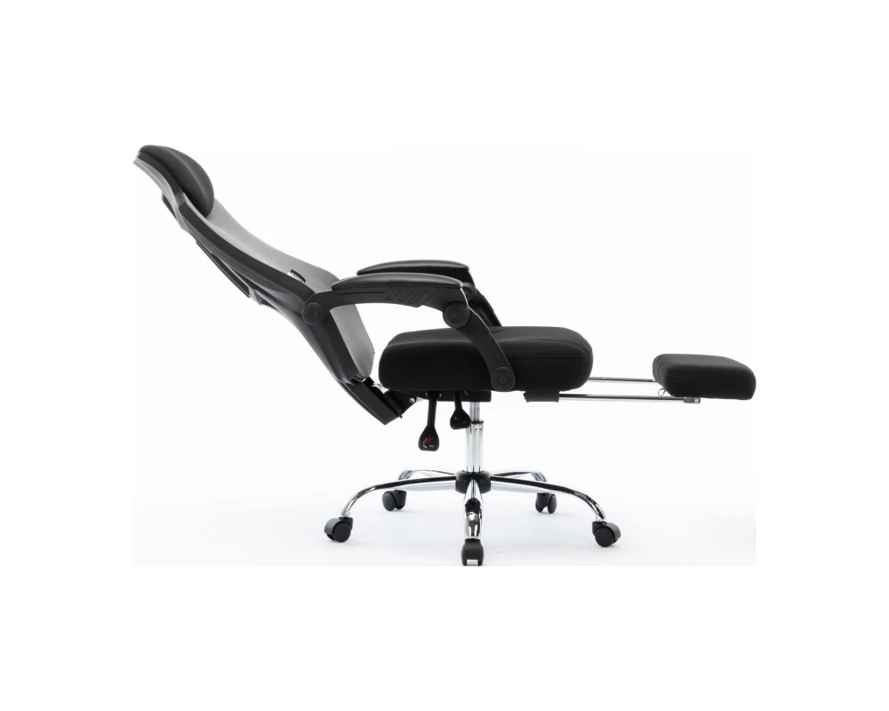 Кресло Norden 007 Нью / 007 NEW / черный пластик Сетка/Ткань, Черный