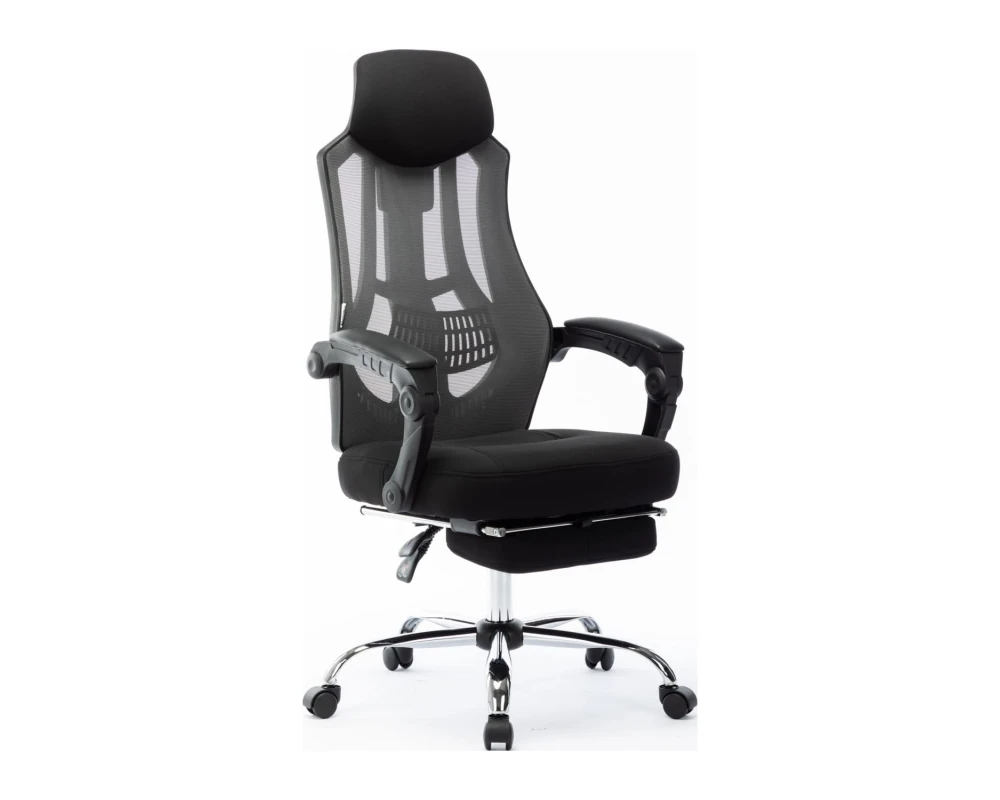 Кресло Norden 007 Нью / 007 NEW / черный пластик Сетка/Ткань, Черный