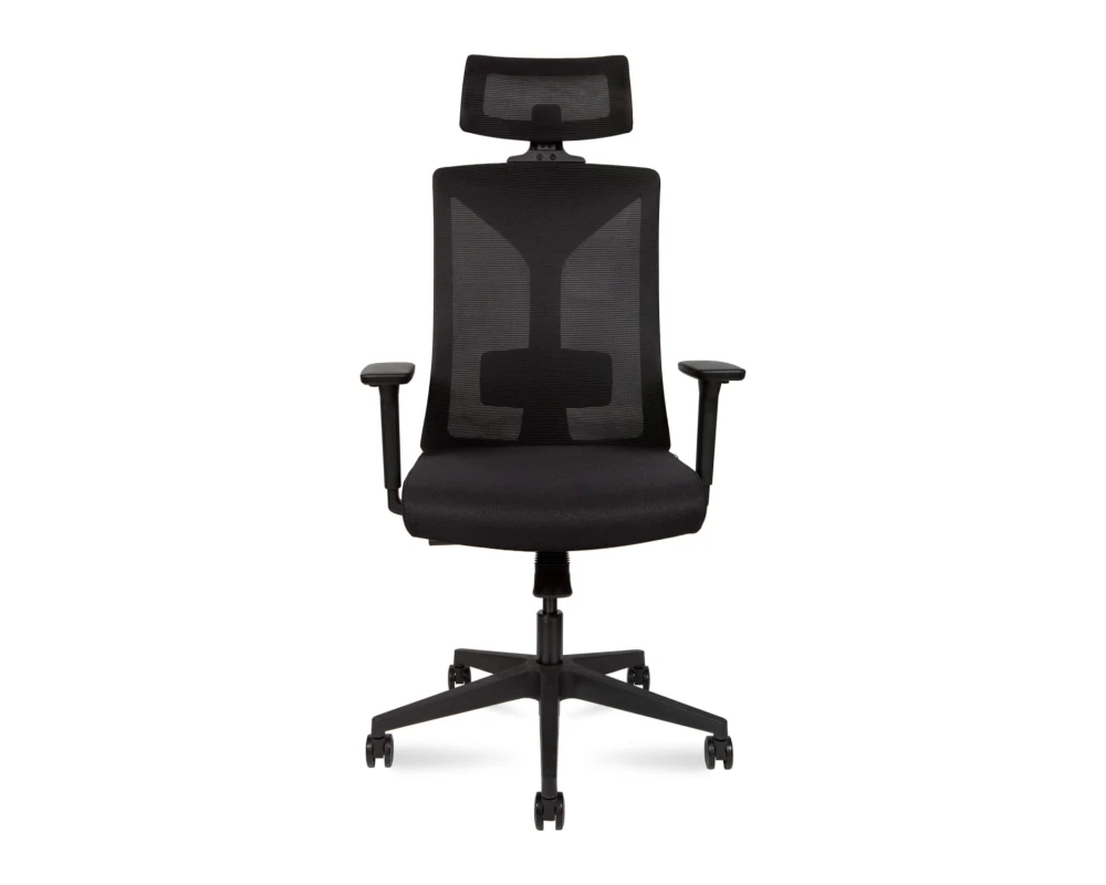 Кресло Norden Бостон black Сетка/Ткань, Черный