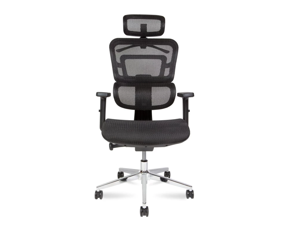 Кресло Norden Ergo M Сетка/Ткань, Черный