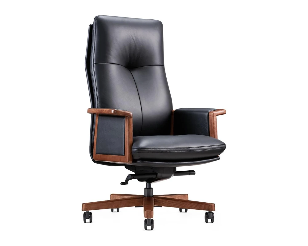 Кресло Norden Вивальди  / Vivaldi Натуральная кожа, Черный