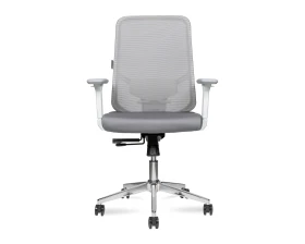 Кресло Norden Бэст LB вайт / Best LB white белый пластик Сетка/Ткань, Серый images