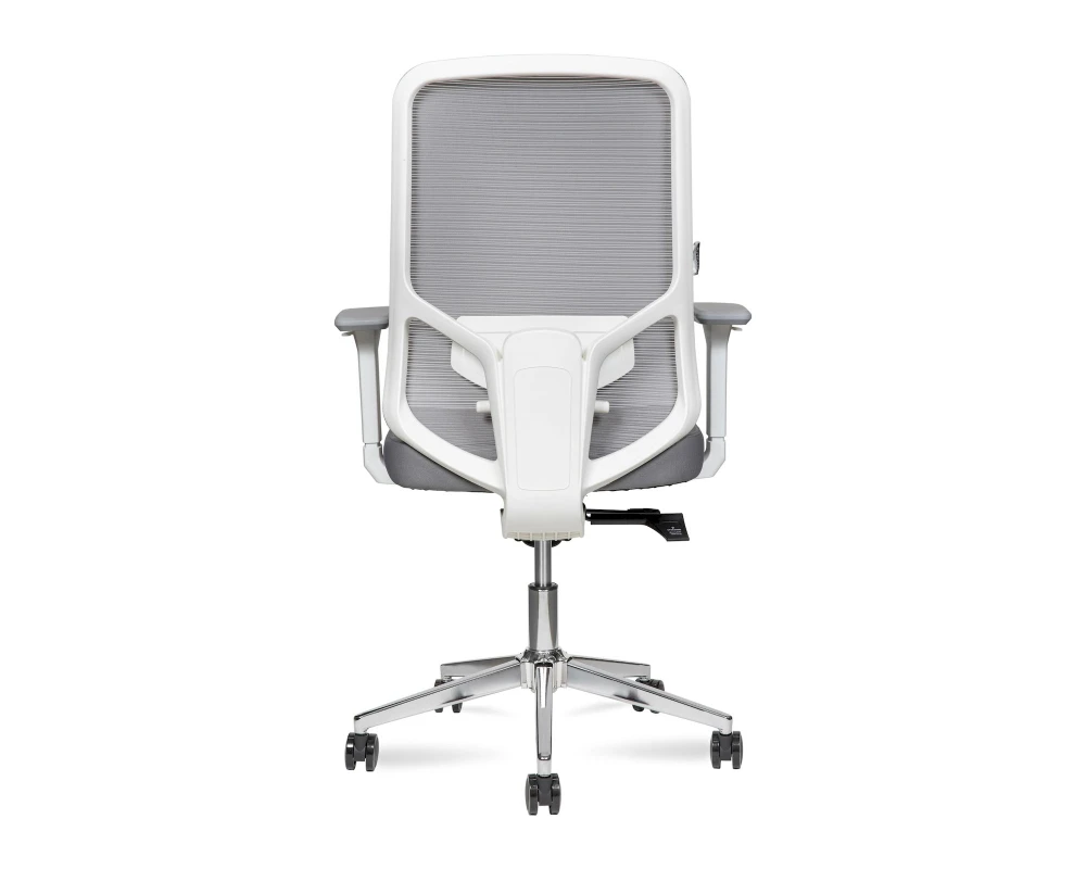 Кресло Norden Бэст LB вайт / Best LB white белый пластик Сетка/Ткань, Серый