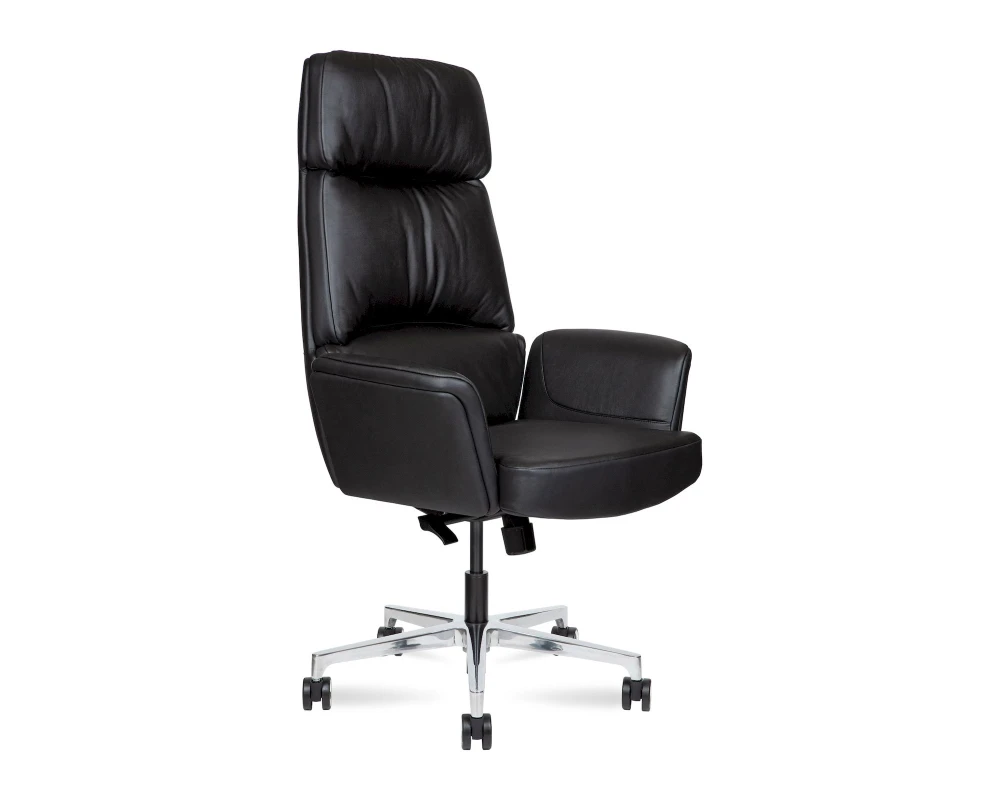 Кресло Norden Бонно / Bonno Натуральная кожа, Черный