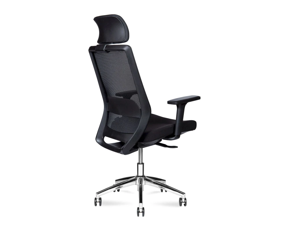 Кресло Norden Mono chrom Сетка/Ткань, Черный