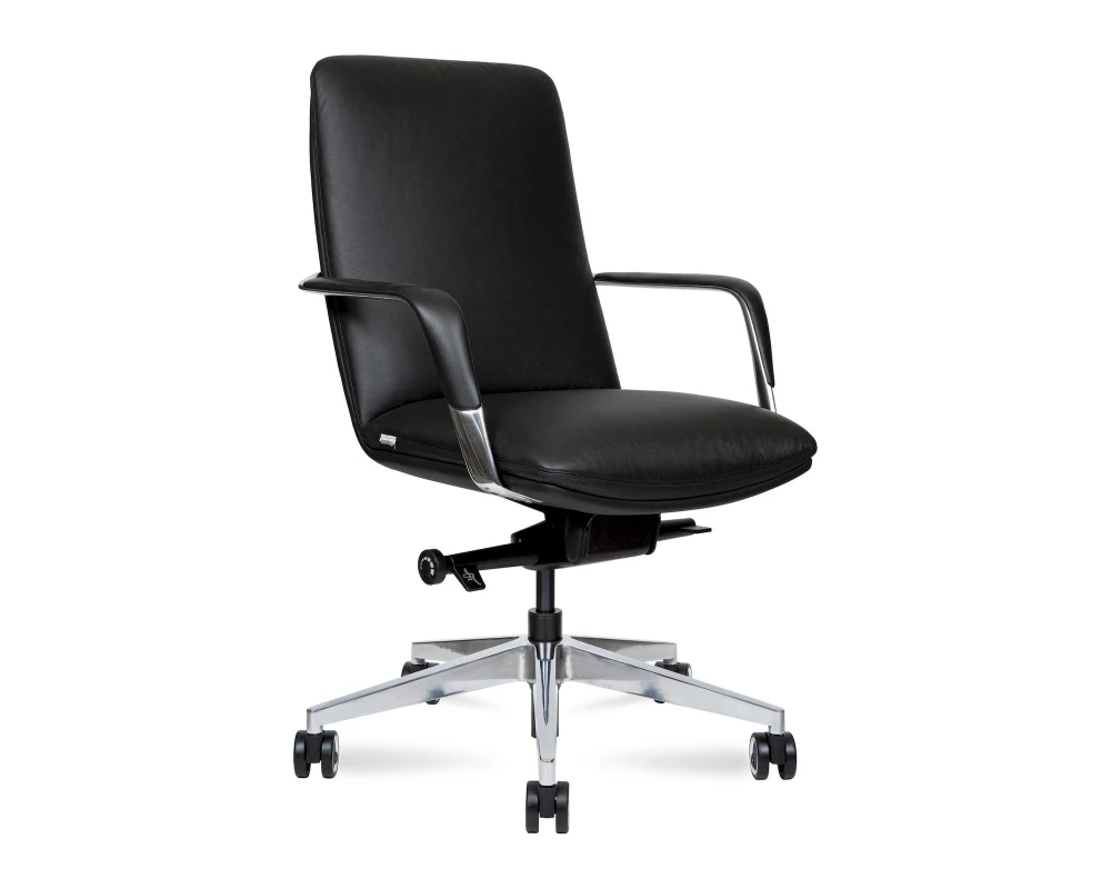 Кресло Norden Neo LB Натуральная кожа, Черный