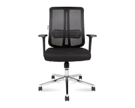 Кресло Norden Тема Хром / Tema Сhrome 2D LB Сетка/Ткань, Черный images