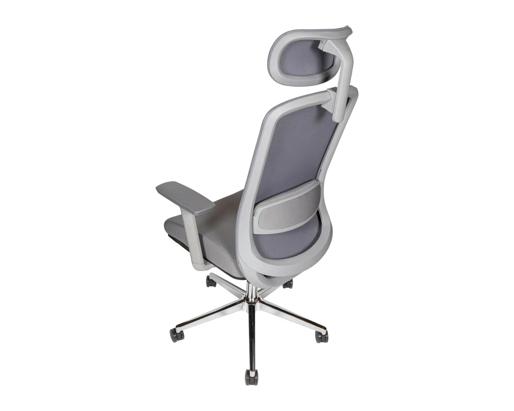 Кресло Norden Космо грэй / Cosmo grey хром Сетка/ Ткань