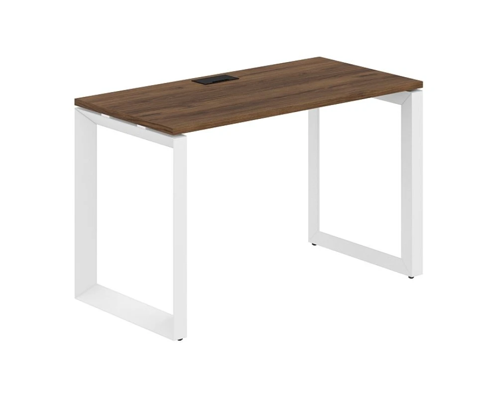 Стол на О-образном каркасе 1200x600x750 Призма / Prizma (nd) Дуб модена/Белый