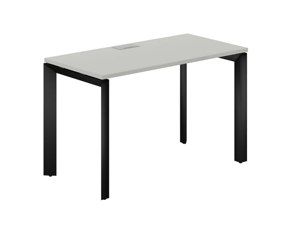 Стол на П-образном каркасе 1200x600x750 Призма / Prizma (nd) Серый бархат/Черный