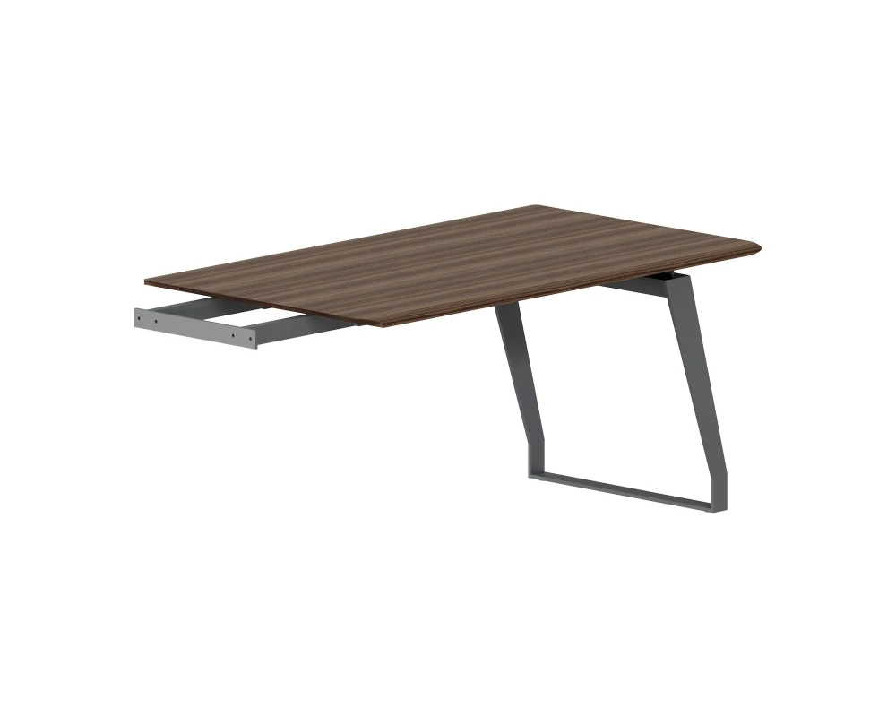 Брифинг 1550х900х750 Кварц / Quartz Американский орех/Графит