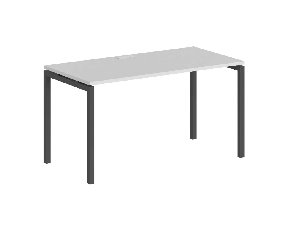 Стол 1600x800x750 профиль антрацит: 40x40 Сигма / Sigma Белый