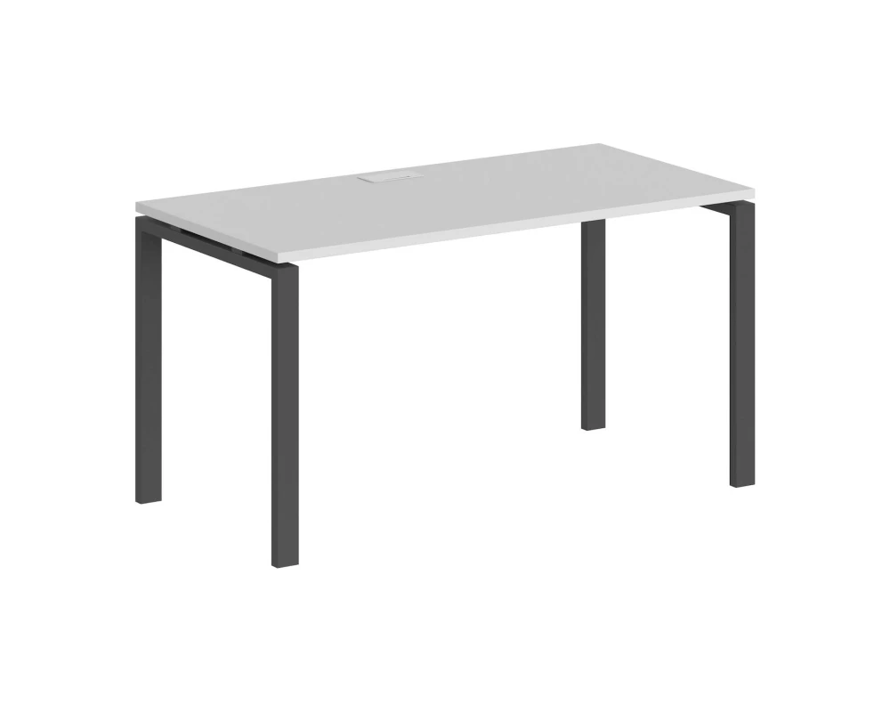 Стол 1600x800x750 профиль антрацит: 60x30 Сигма / Sigma Белый