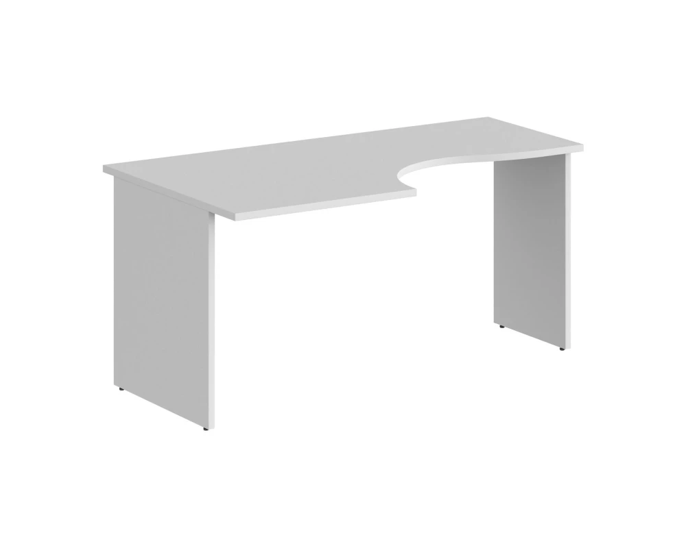 Стол эргономичный 1600x900x750 левый Сигма / Sigma Белый