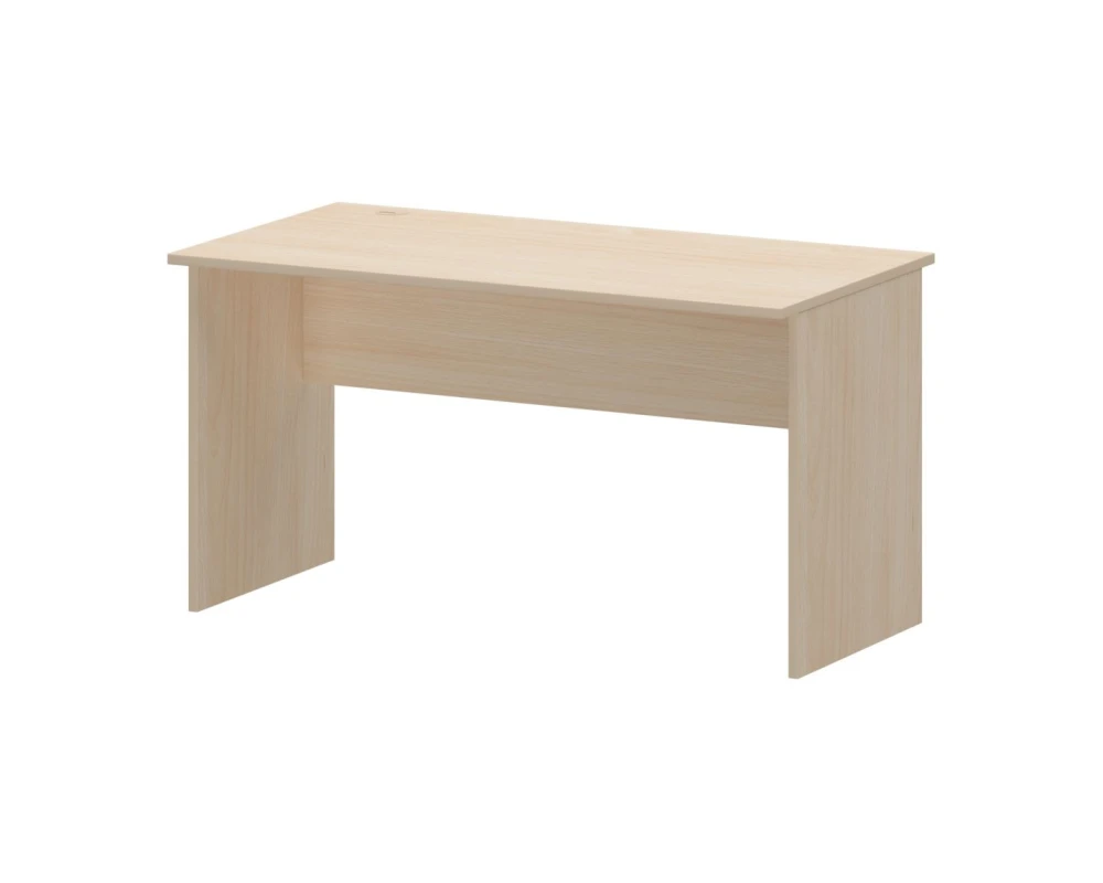 Стол с кабель каналом слева ясень шимо А-003.К.ЛВ Арго