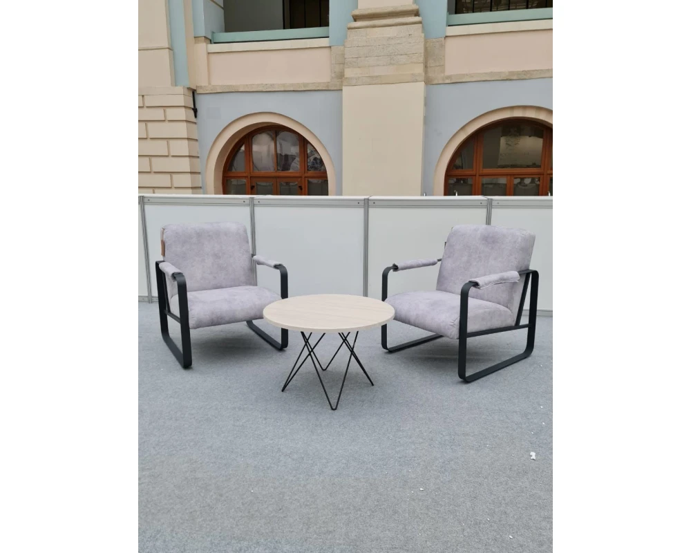 Кресло SHT-AMS1-2 Ткань, Серое утро/Антрацит
