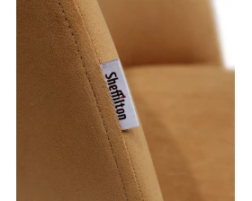 Стул барный SHT-ST35/S148 Велюр, Горчичный/Черный муар/Золото images