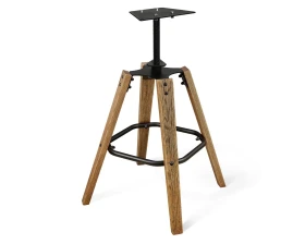 Стул барный SHT-ST37/S93 Велюр, Серое облако/Брашированный коричневый/Черный муар images