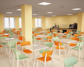 Стул SHT-S85 пластиковый бежевый Пластик, Белый/Бежевый/Бежевый images